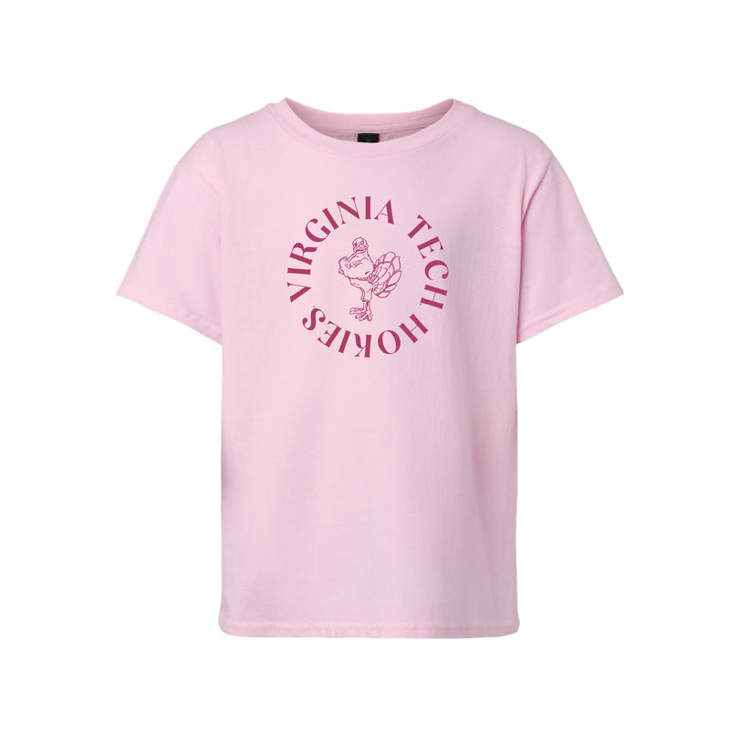 The Virginia Tech Curve | Youth Pink Tee