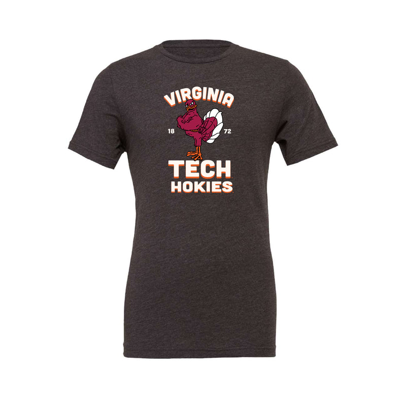 The Virginia Tech Hokies Est | Dark Heather Grey Tee