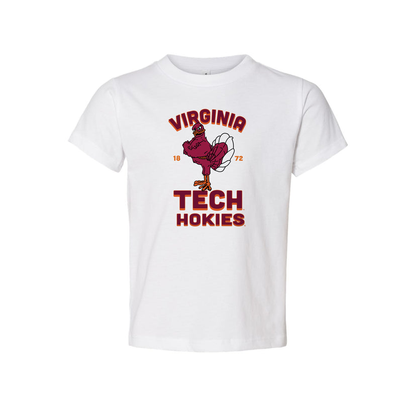 The Virginia Tech Hokies Est | Toddler White Tee