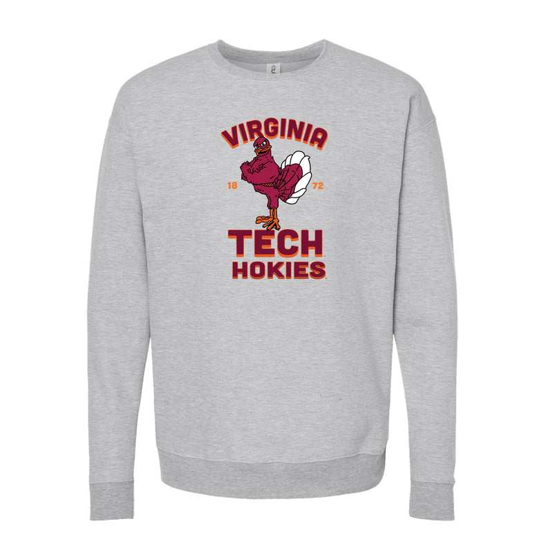 The Virginia Tech Hokies Est | Heather Grey Sweatshirt