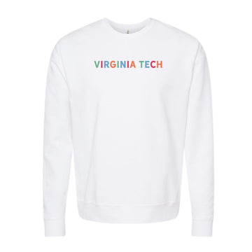 The Virginia Tech Multi | White Sweatshirt