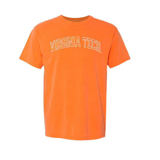 The Virginia Tech Outline Arch | Burnt Orange Tee