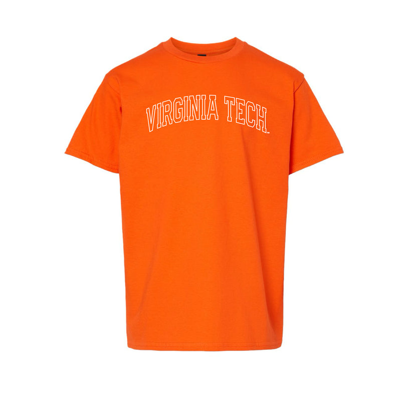 The Virginia Tech Outline | Youth Orange Tee