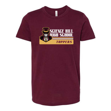 The Vintage Science Hill | Maroon Youth Tee