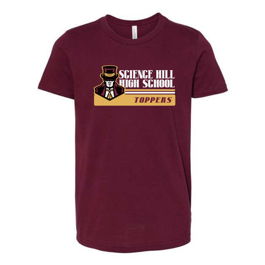 The Vintage Science Hill | Maroon Youth Tee