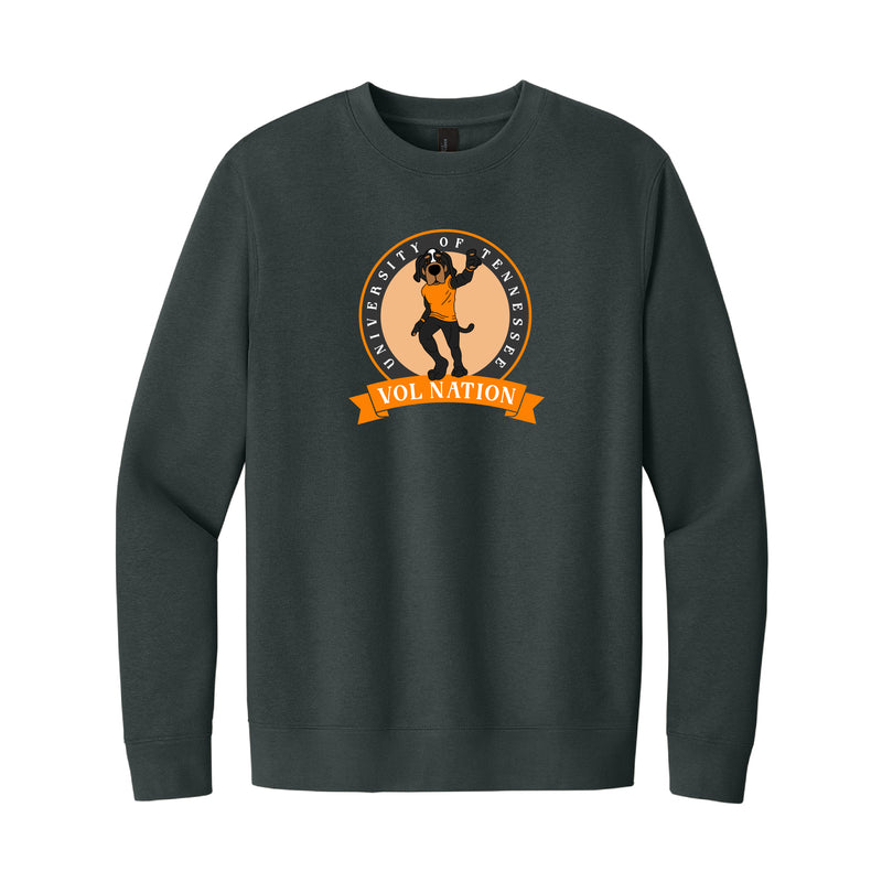 The Vol Nation Banner Circle | Charcoal Sweatshirt