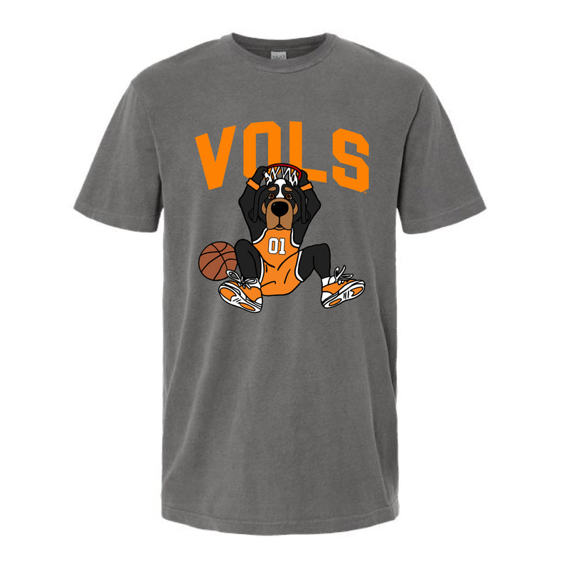 The Vols Dunking Smokey | Grey Tee