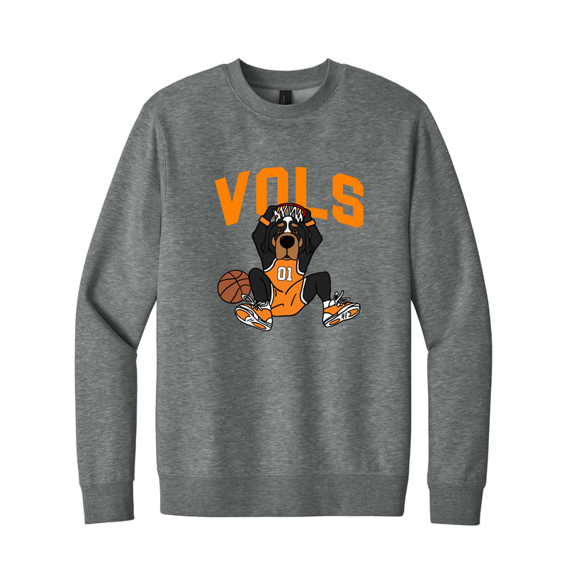 The Vols Dunking Smokey | Grey Frost Sweatshirt