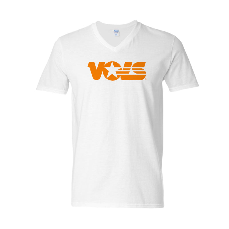 The Vols Logo | White V-Neck Tee