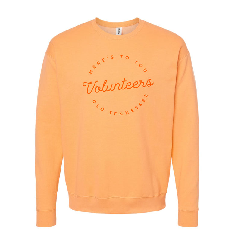 The Volunteers Script Circle | Cantaloupe Sweatshirt