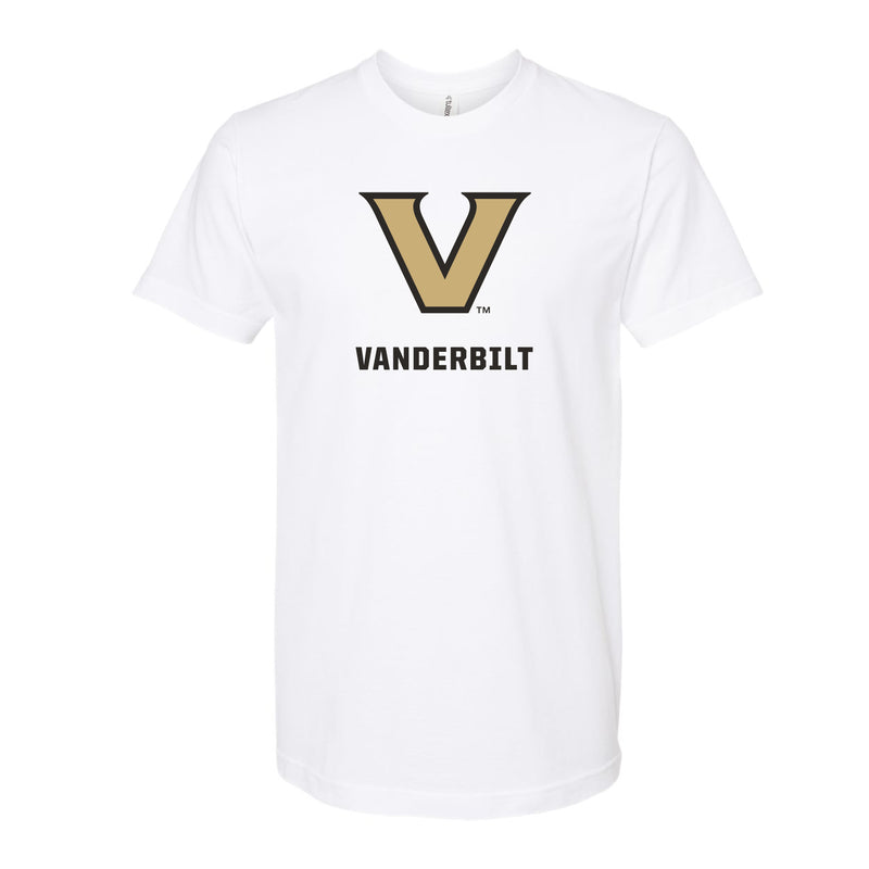 The V Vanderbilt Logo | White Tee