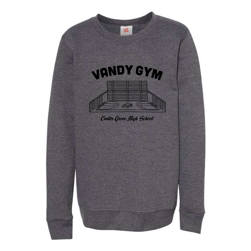 The Vandy Gym | Charcoal Heather Youth Crewneck Sweatshirt