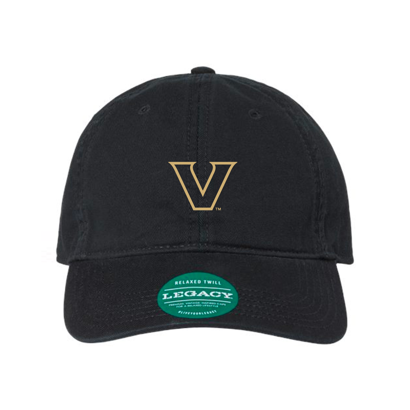 The Vandy V Logo Embroidered | Black Legacy Dad Hat