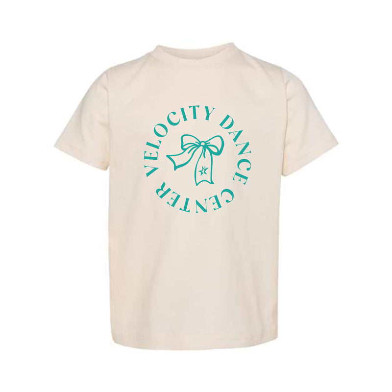 The Velocity Circle Bow | Toddler Natural Tee