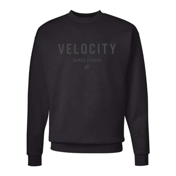 The Velocity Dance | Adult Black Crewneck Sweatshirt