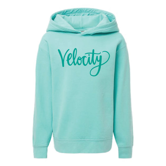 The Velocity Script | Youth Chalky Mint Hoodie