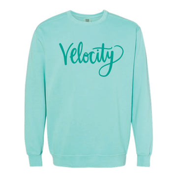 The Velocity Script | Adult Chalky Mint Crewneck Sweatshirt