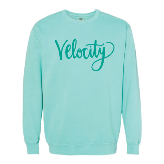 The Velocity Script | Adult Chalky Mint Crewneck Sweatshirt