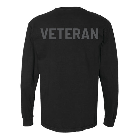 The Veteran | Adult Black Long Sleeve T-Shirt