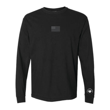 The Veteran | Adult Black Long Sleeve T-Shirt