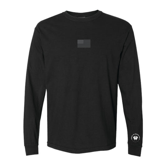 The Veteran | Adult Black Long Sleeve T-Shirt
