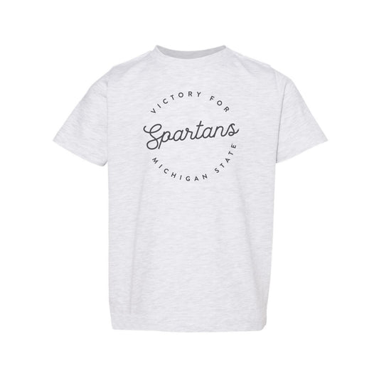 The Victory For Michigan State Script Circle | Toddler Ash Tee
