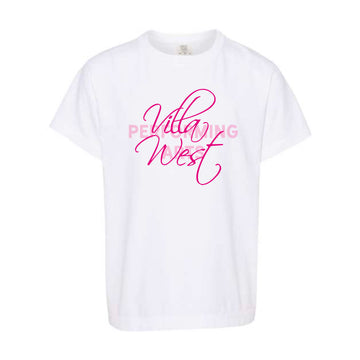 The Villa West Script | White Youth Tee