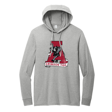 The Vintage Alabama A | Aluminum Grey Hoodie