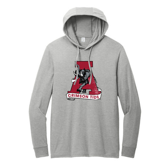 The Vintage Alabama A | Aluminum Grey Hoodie