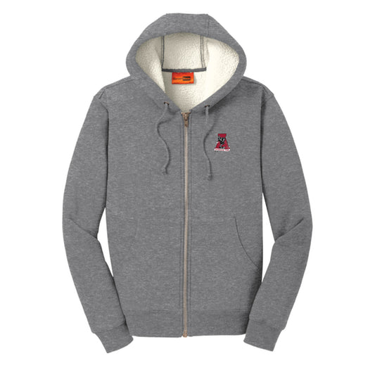 The Vintage Alabama A | Embroidered Grey Hooded Fleece