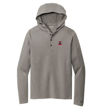 The Vintage Alabama A | Embroidered Petrol Grey Heather Hooded Jacket