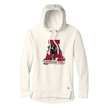 The Vintage Alabama A | Ivory Snow Fleece Hoodie