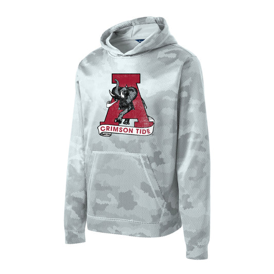 The Vintage Alabama A | Youth White Hoodie