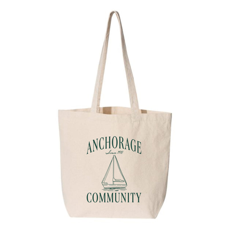 The Vintage Anchorage | Natural Tote Bag