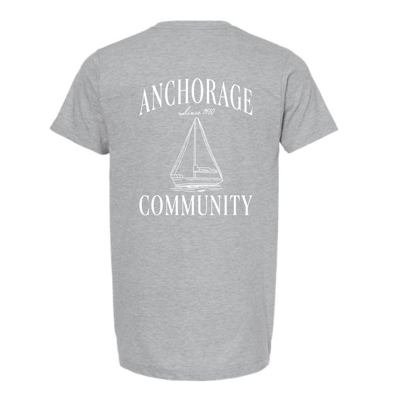 The Vintage Anchorage | Heather Grey Oversized Tee