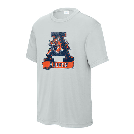 The Vintage Auburn A | Youth Silver Tee