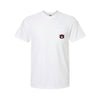 The Vintage Auburn Baseball Glove | Adult White Pocket Tee