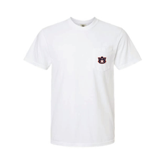 The Vintage Auburn Baseball Glove | Adult White Pocket Tee