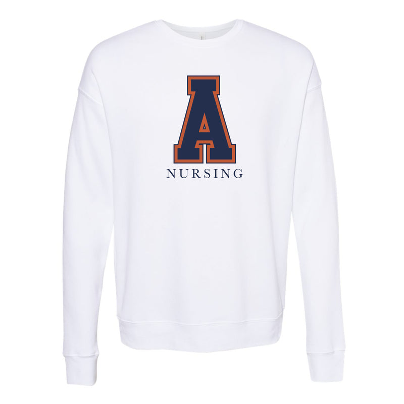 The Vintage Auburn Nursing | White Sweatshirt