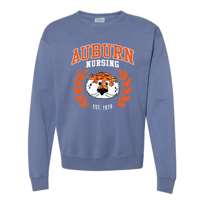 The Vintage Auburn Nursing | Adult Saltwater Crewneck Sweatshirt