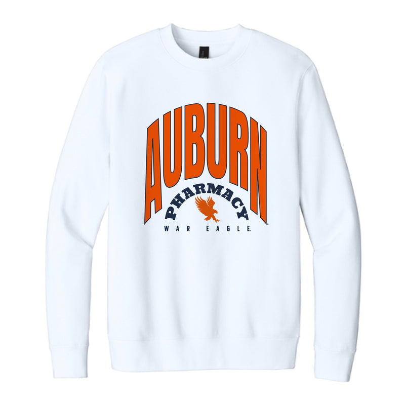 The Vintage Auburn Pharmacy | Adult White Fleece Crew