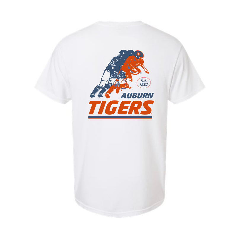 The Vintage Auburn Tigers Football EST | White Tee