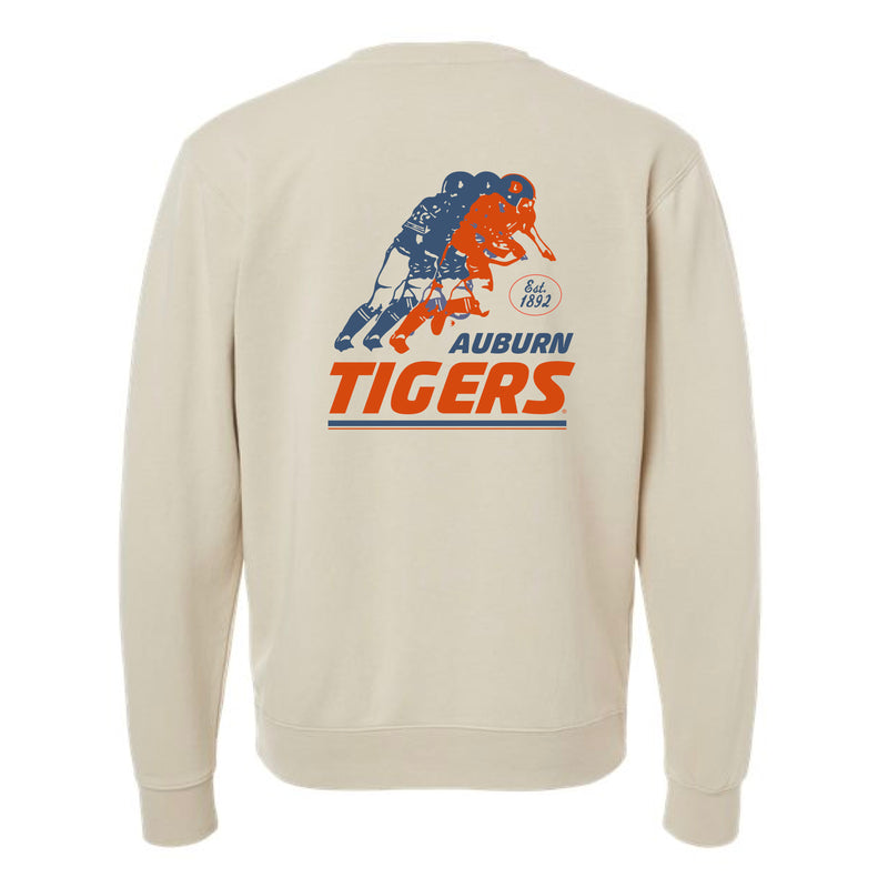 The Vintage Auburn Tigers Football EST | Pigment Ivory Crewneck Sweatshirt