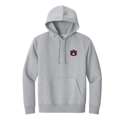 The Vintage Auburn Tigers Football EST | Light Heather Grey Fleece Hoodie