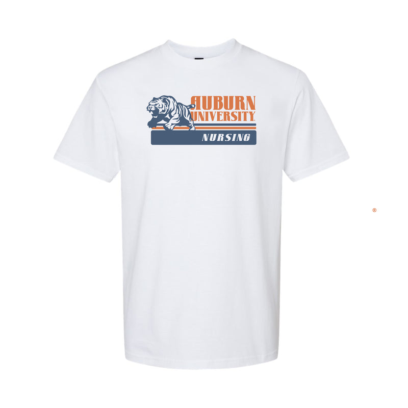 The Vintage Auburn University Nursing | White Tee