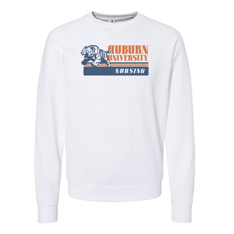 The Vintage Auburn University Nursing | White Sweatshirt