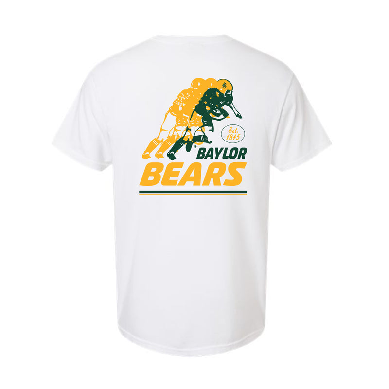 The Vintage Baylor Football | White Tee