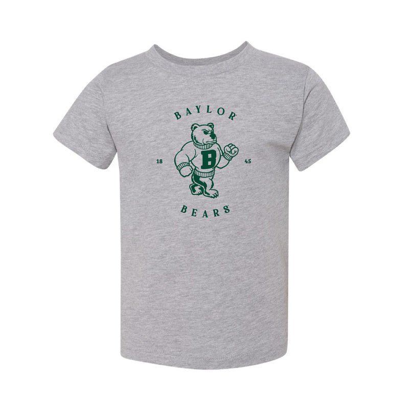 The Vintage Bear 1845 | Toddler Athletic Heather Tee