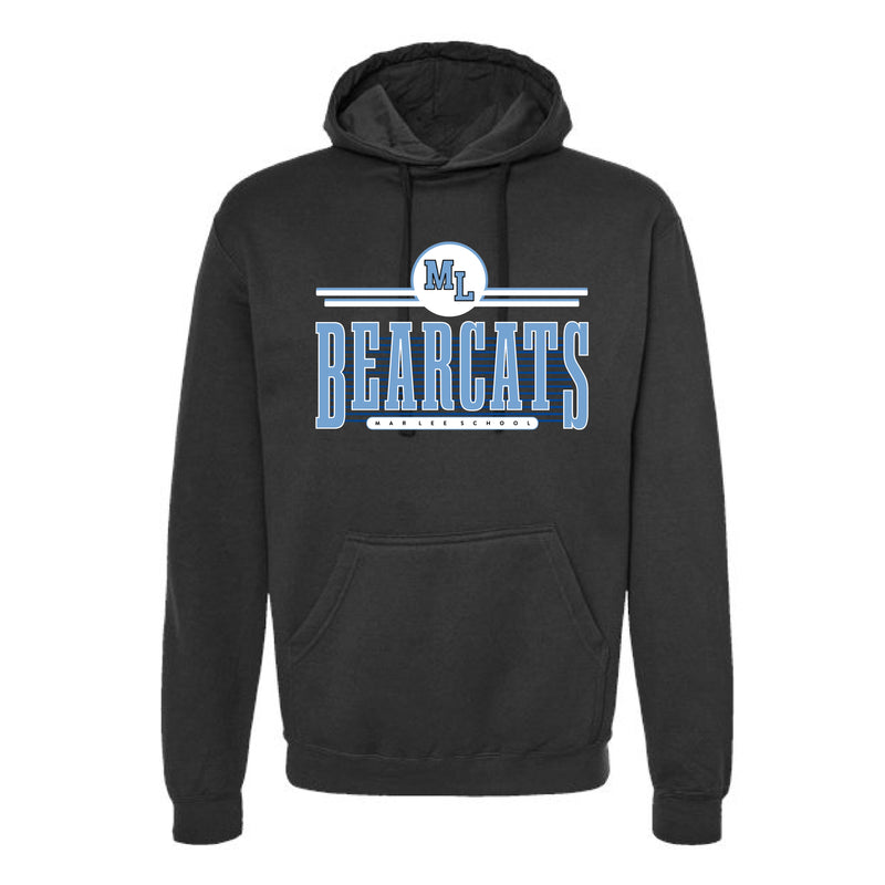 The Vintage Bearcats | Black Oversized Hooded Sweatshirt