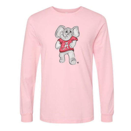 The Vintage Big Al | Pink Long Sleeve Tee